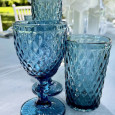 soft drink glass - blue