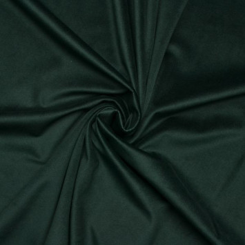 Round velvet tablecloth - emerald