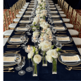 copy of Round velvet tablecloth - dark blue rectangle