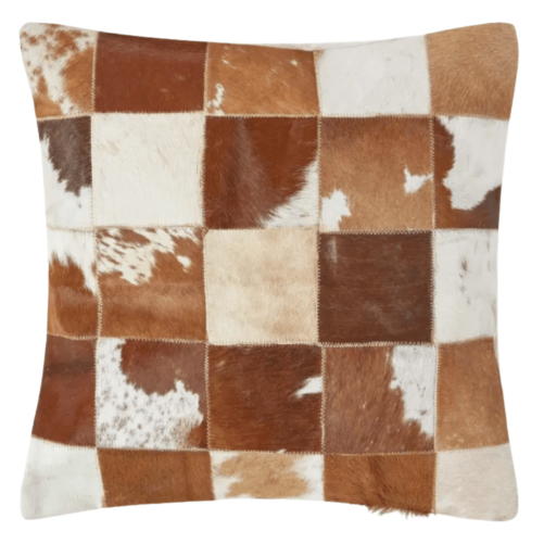 Cowhide cushion