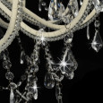 Crystal chandelier white - 8 bulbs