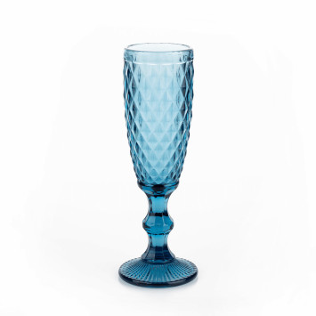 Champagne glass - blue