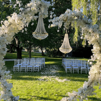 Crystal chandelier elegance