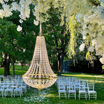 Crystal chandelier elegance