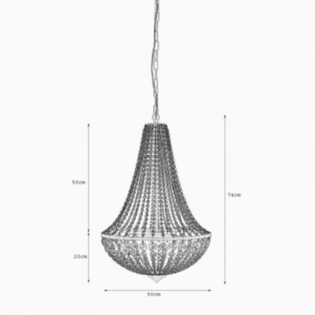 Crystal chandelier elegance - black