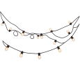 Light chain with bulbs (connectable)