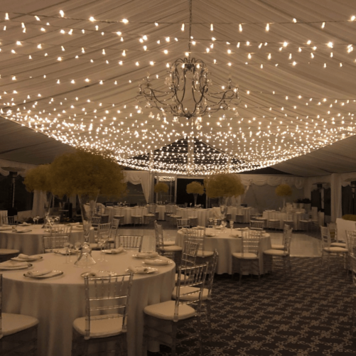 Light chains - white cable (10m)