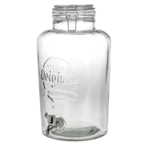 Nádoba na limonádu s pípou + čierny podstavec