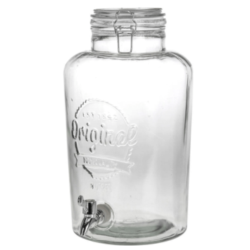 Lemonade dispenser with tap + black base