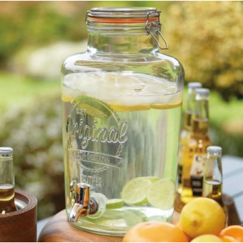 Lemonade dispenser with tap + black base