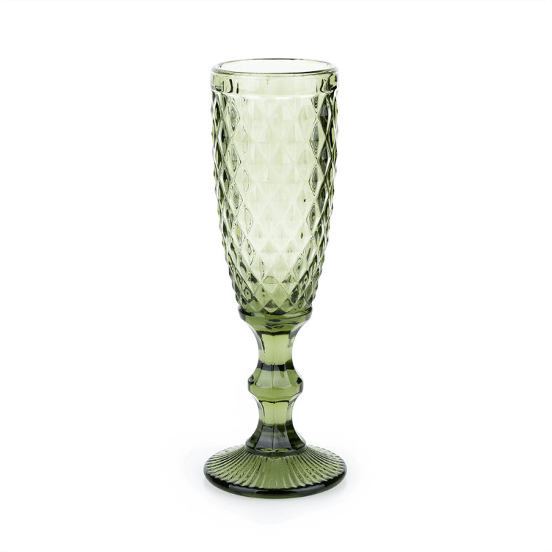 Champagne glass - green