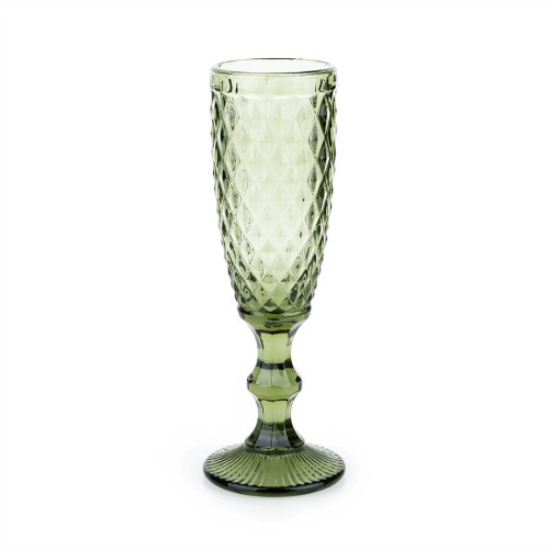 Champagne glass - green