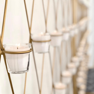 Candle wall - gold