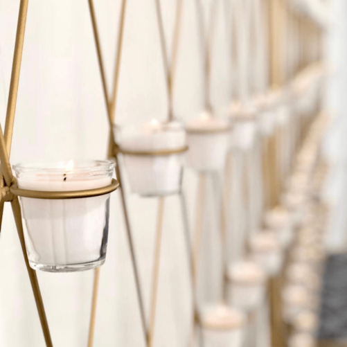 Candle wall - gold