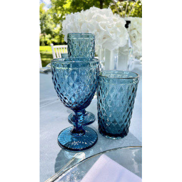 Wine glass - blue