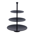 Black 3-tiered stand Black 3-tiered stand