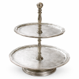 Nickel 2-tiered stand