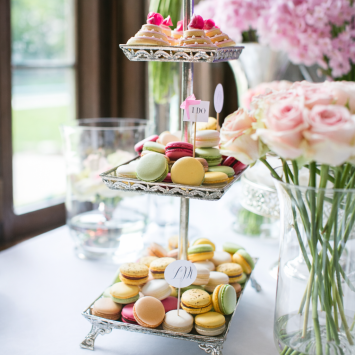 Silver 3-tiered stand