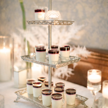 Silver 3-tiered stand