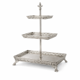 Silver 3-tiered stand Silver 3-tiered stand