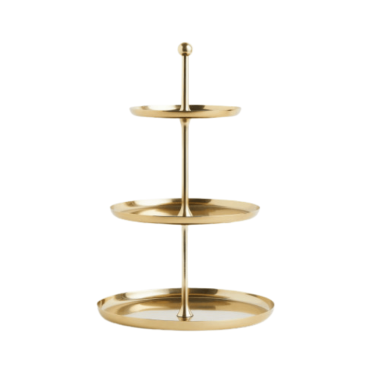 Gold 3-tiered stand