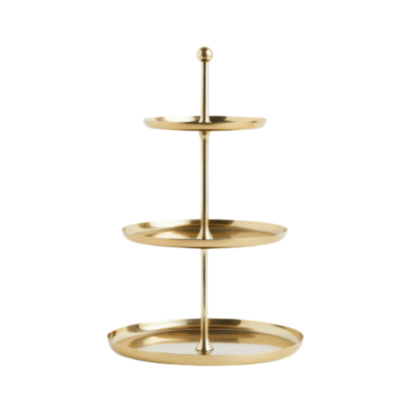 Gold 3-tiered stand Gold 3-tiered stand