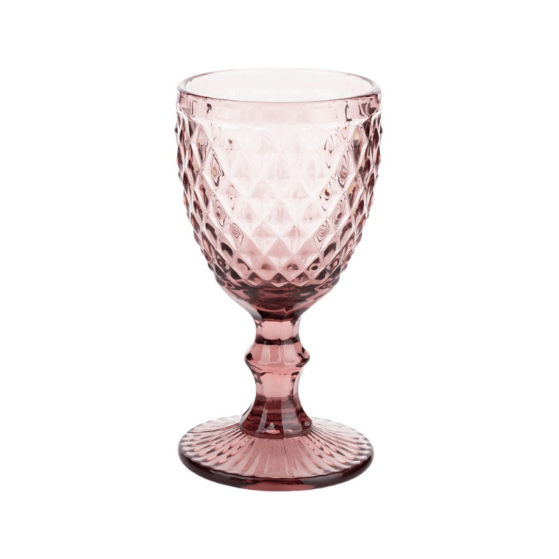 Wine glass - antique pink