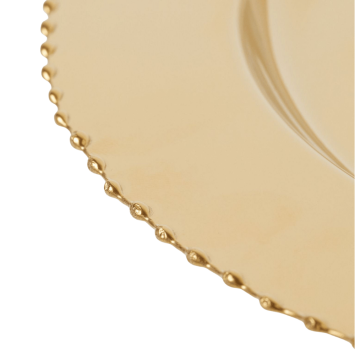 Gold tray with balls