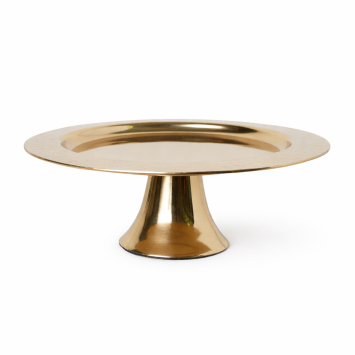 Gold tray with relief