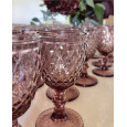 Wine glass - antique pink