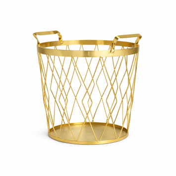 Metal basket gold