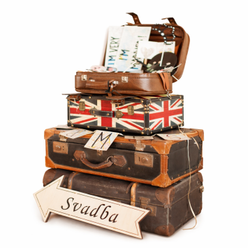 Retro suitcases