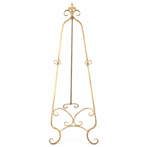 Golden metal easel