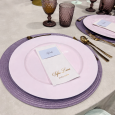 Pink club plate
