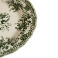 Green majolica plate - big