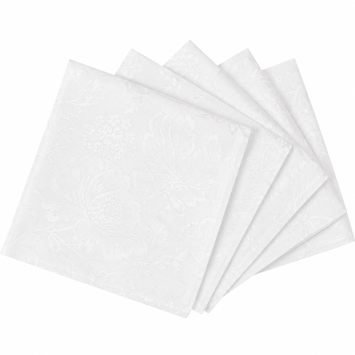 White jacquard napkin