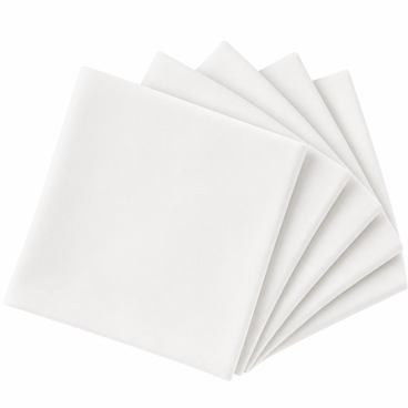White velvet napkin