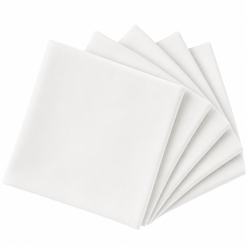 White velvet napkin