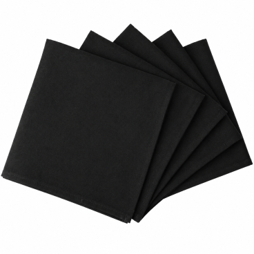 Black napkin