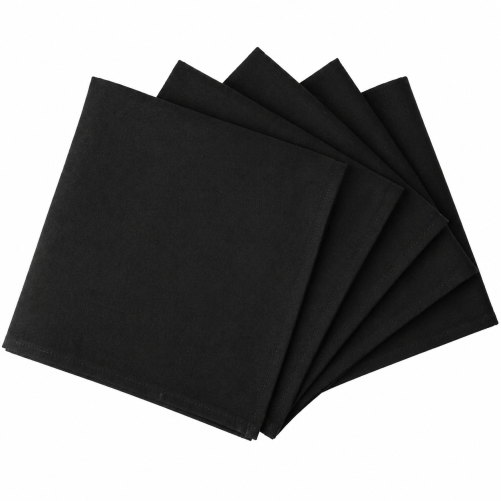 Black napkin