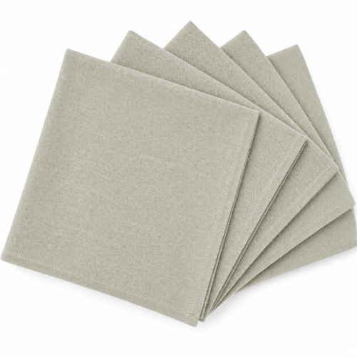 Sage green linen napkin