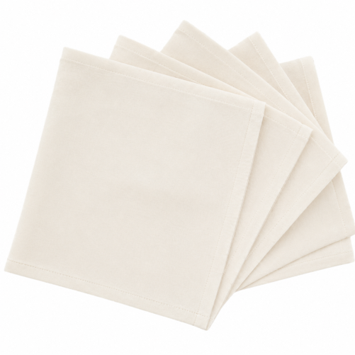 Cream napkin