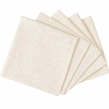 Cream jacquard napkin