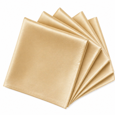Golden champagne napkin
