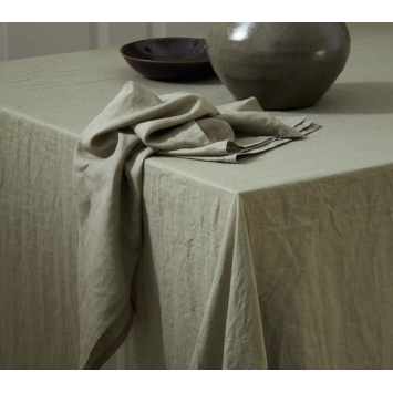 Sage green linen napkin
