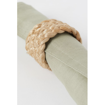 Sage green linen napkin