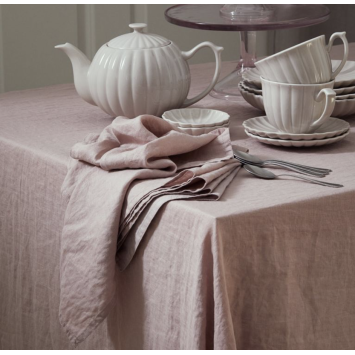 Old-pink linen napkin