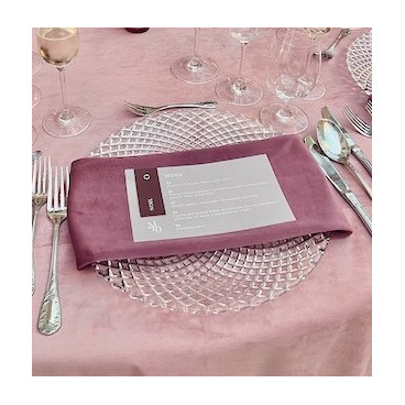Mauve napkin