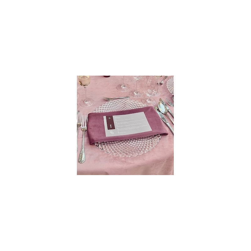 Mauve napkin