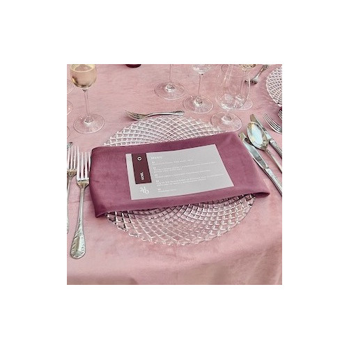 Mauve napkin